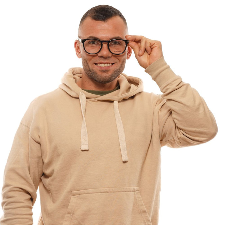 Longines Black Men Glasses Frame