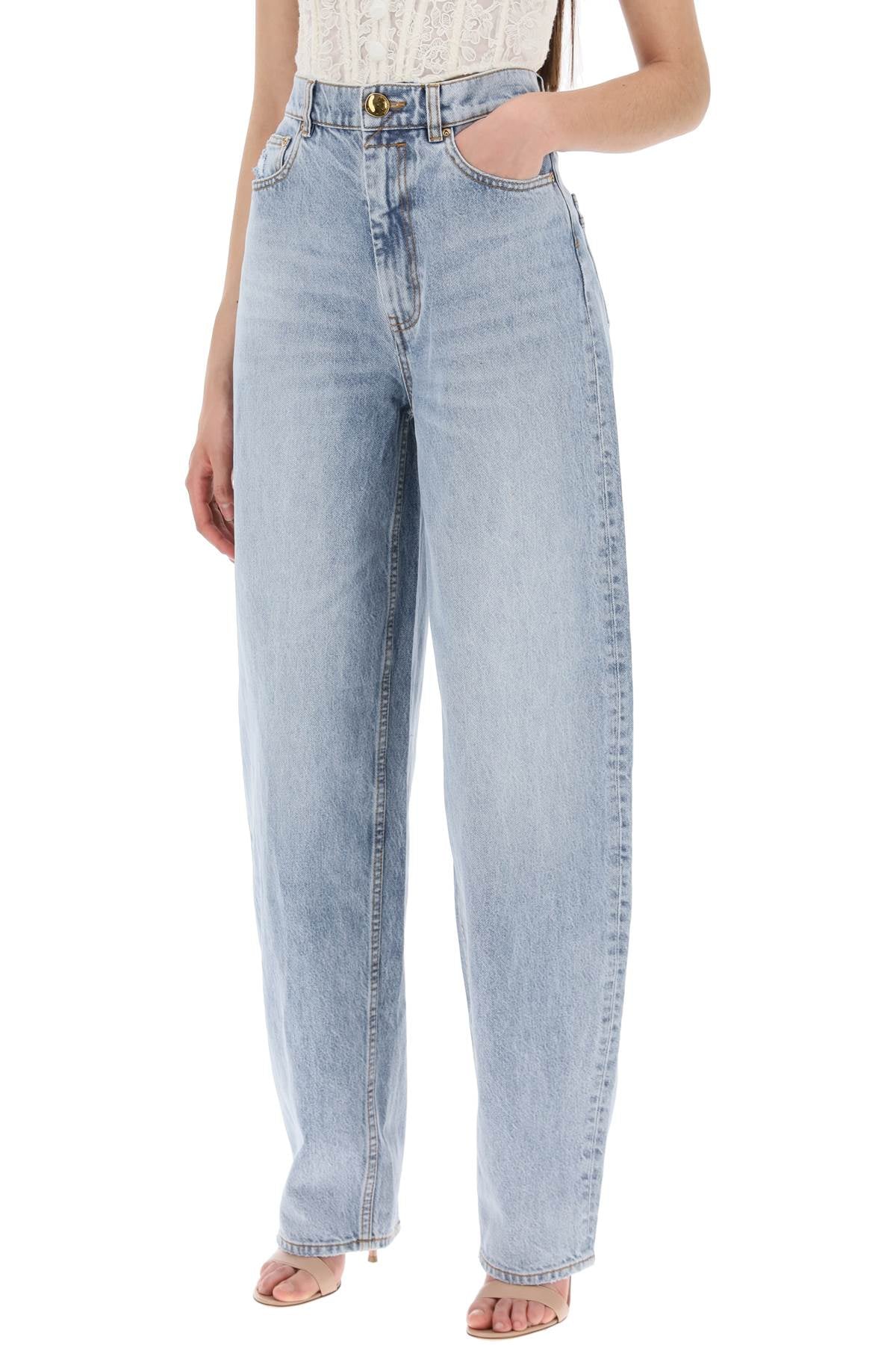 "curved leg natural jeans for-3
