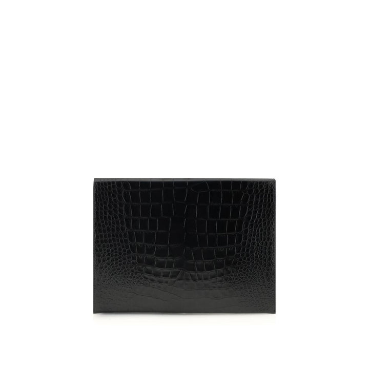 Tom Ford Crocodile print leather Pouch
