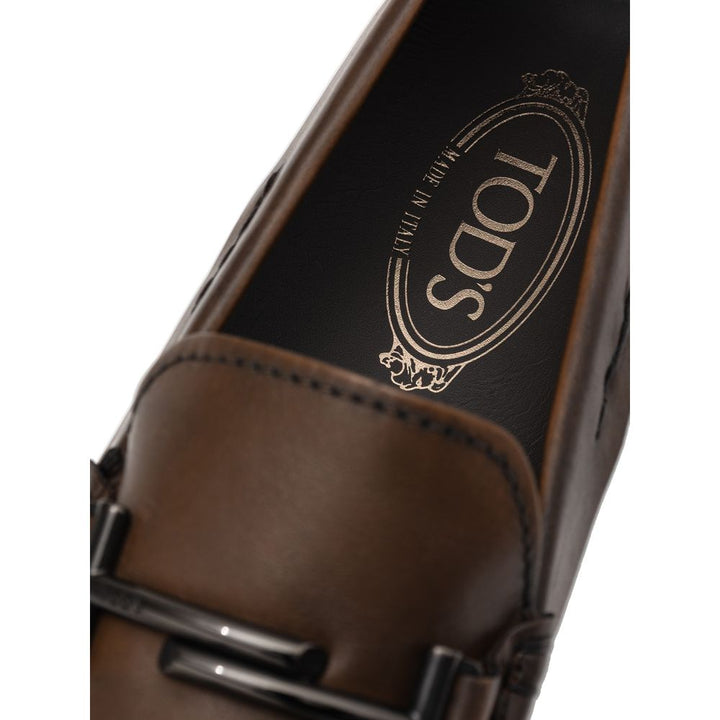 Tod's Brown Leather Moccassin