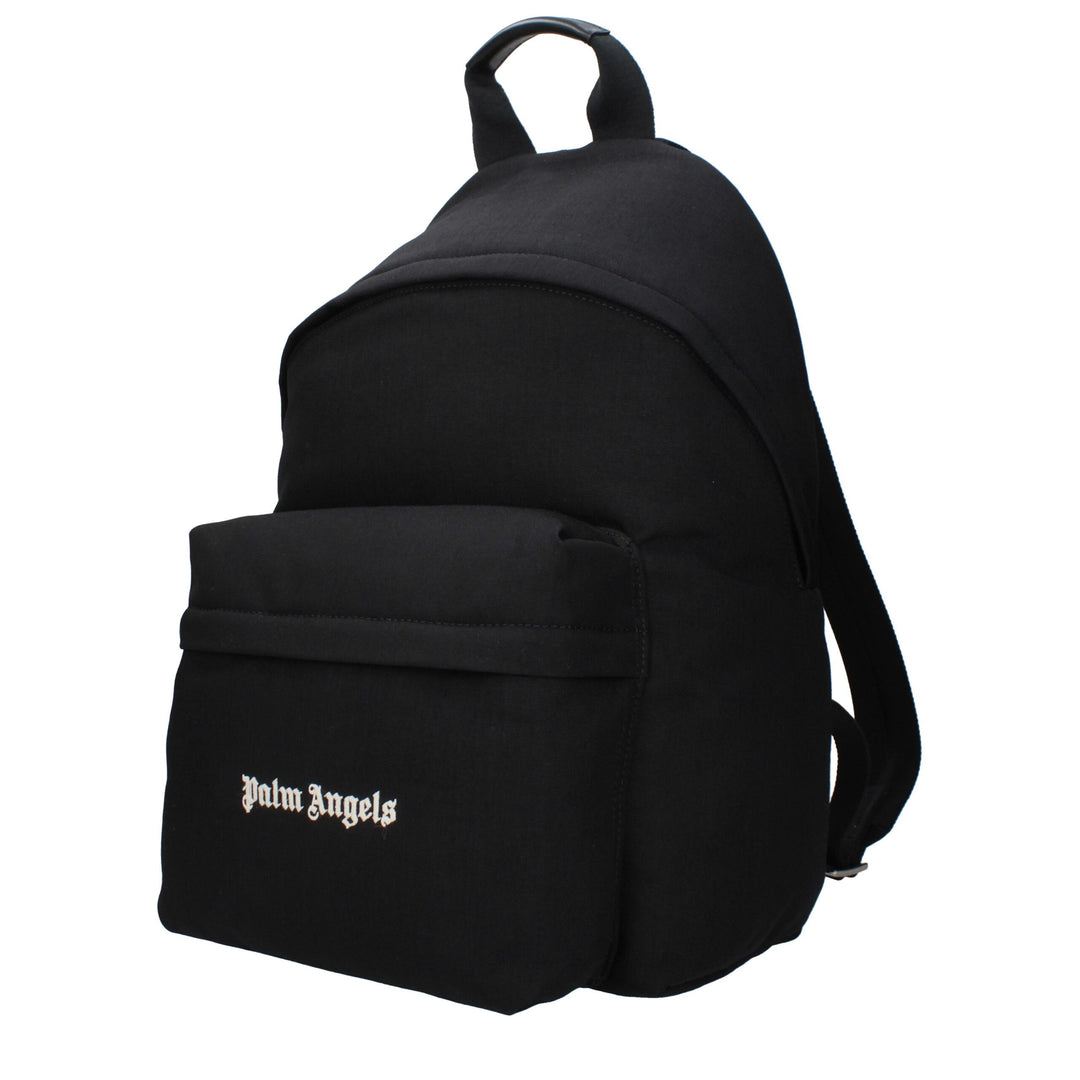 Palm Angels Black Fabric Backpacks