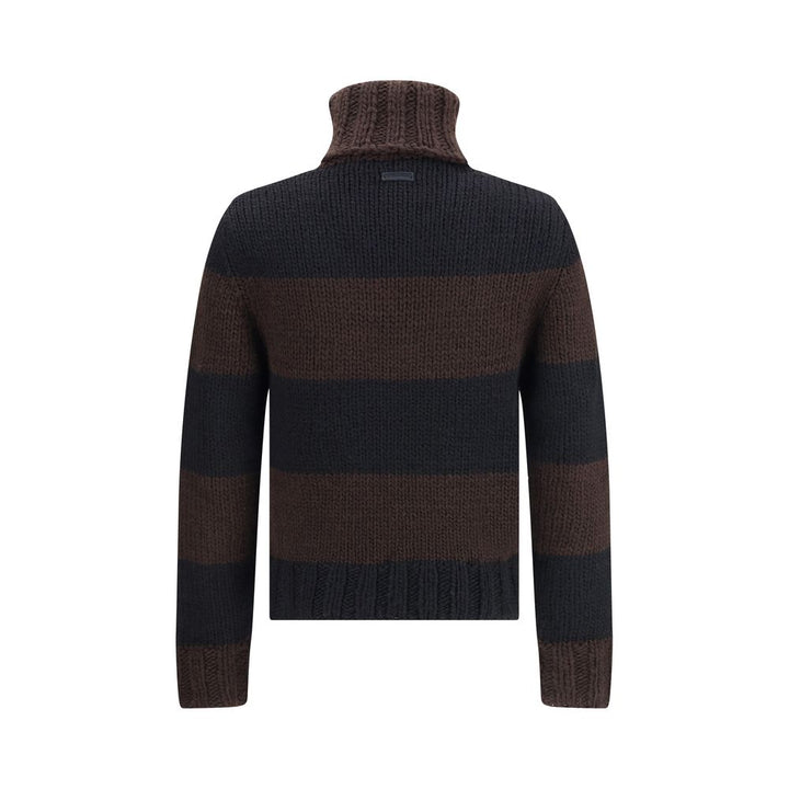 Dolce & Gabbana Striped Wool-Blend Turtleneck