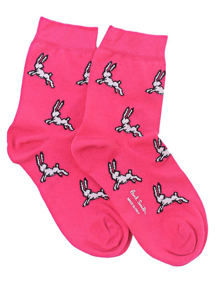 PAUL SMITH bunnies socks pink-1
