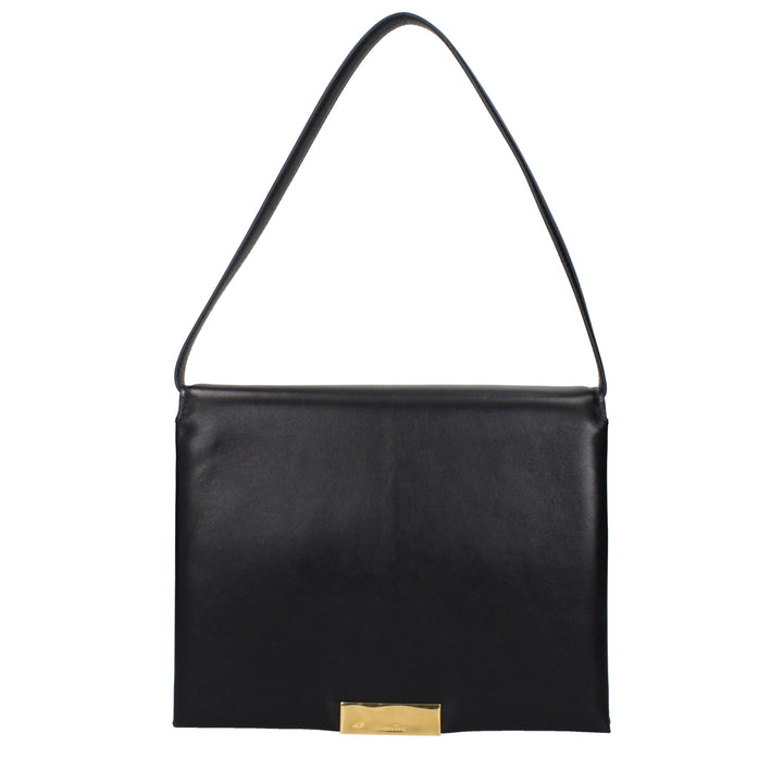 Jil Sander Black Leather Shoulder Bags