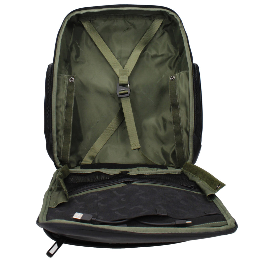 Piquadro Black Leather Backpacks