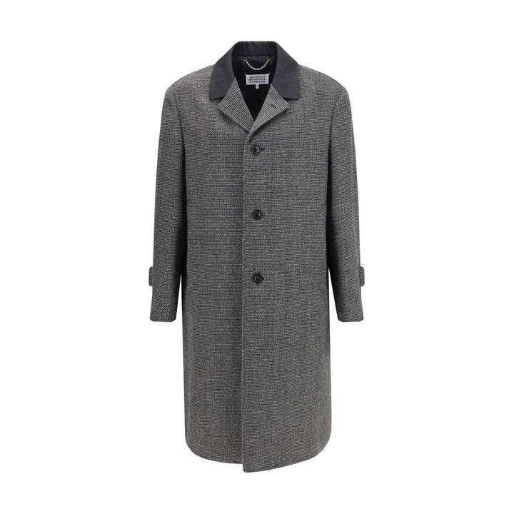 Margiela Single-breasted coat in virgin wool blend
