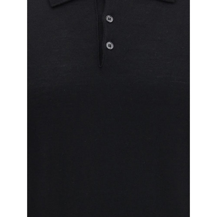 Cruna Knitted Long Sleeved Polo Shirt