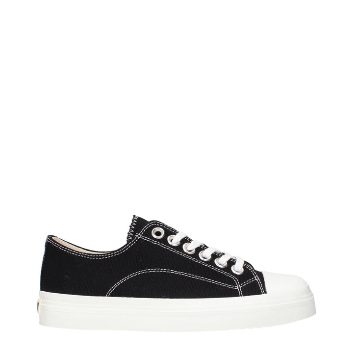 Moschino Black Fabric Low Tops