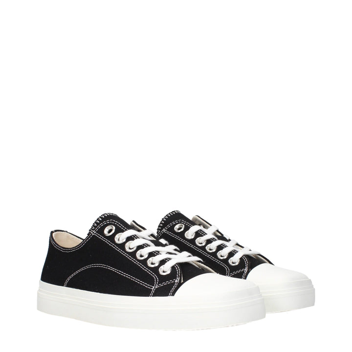 Moschino Black Fabric Low Tops