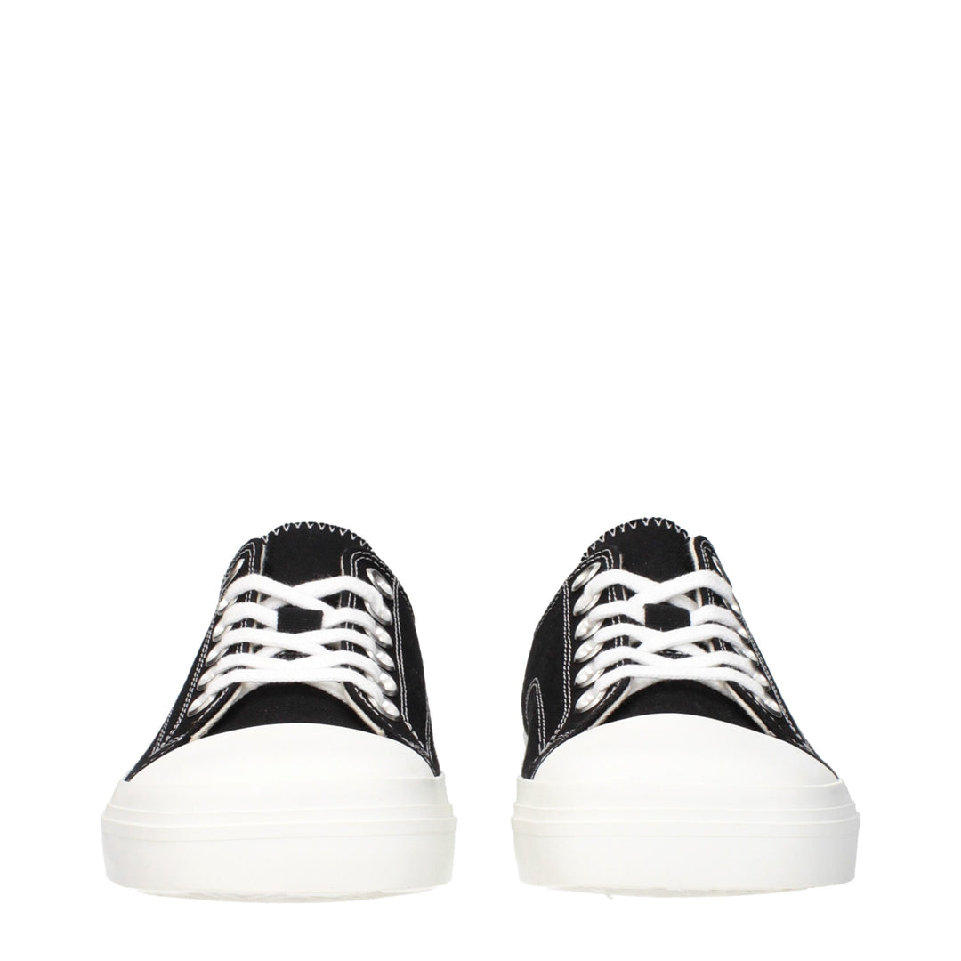 Moschino Black Fabric Low Tops