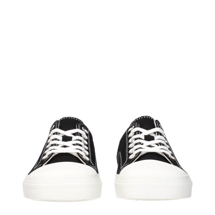 Moschino Black Fabric Low Tops