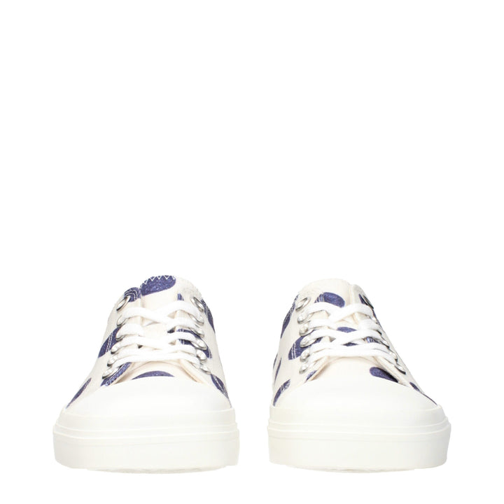Moschino White Fabric Low Tops