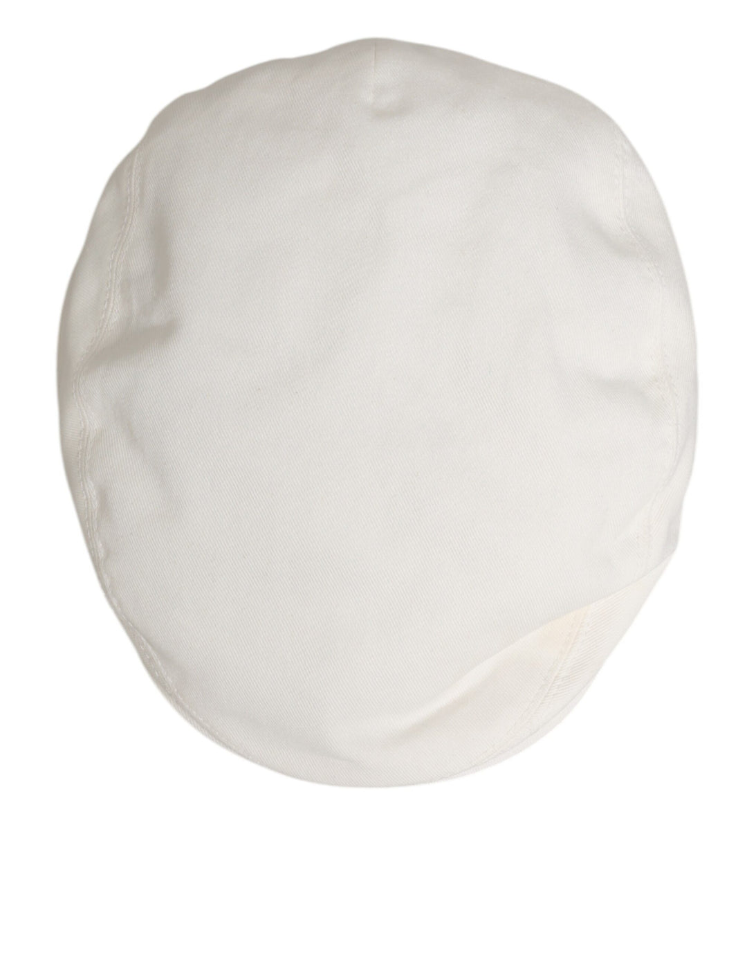 Dolce & Gabbana White Cotton Newsboy Cloth Capello Men Cap Hat
