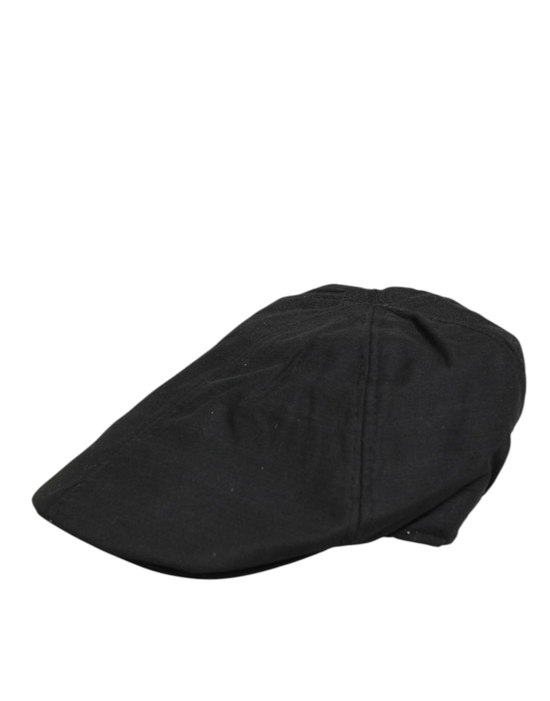 Dolce & Gabbana Black Cotton DG Logo Newsboy Cloth Capello Hat