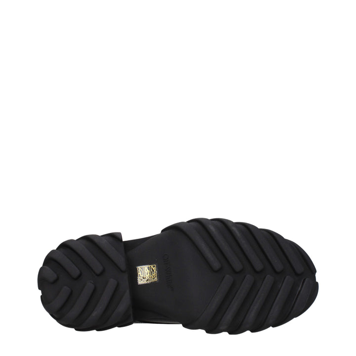 Off-White Black Leather Oxfords And Derbies