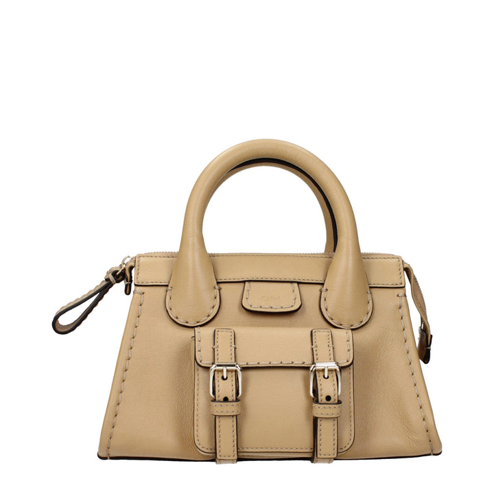 Chloé Beige Leather Handbags