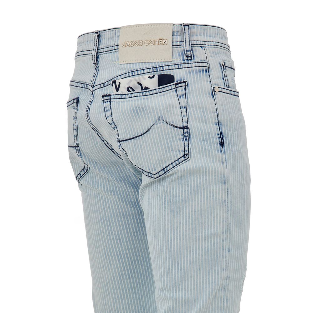 Jacob Cohen Blue Cotton Skinny Jean