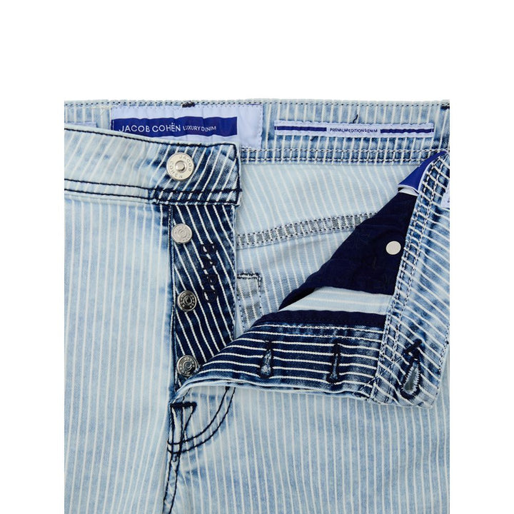 Jacob Cohen Blue Cotton Skinny Jean