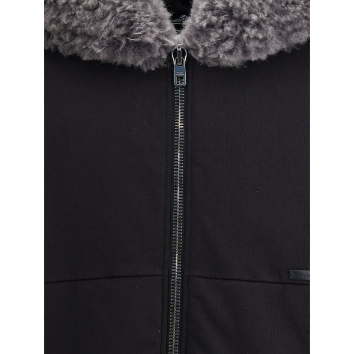 Dolce & Gabbana Hooded Sweatshirt with wide fur-trimmed hood