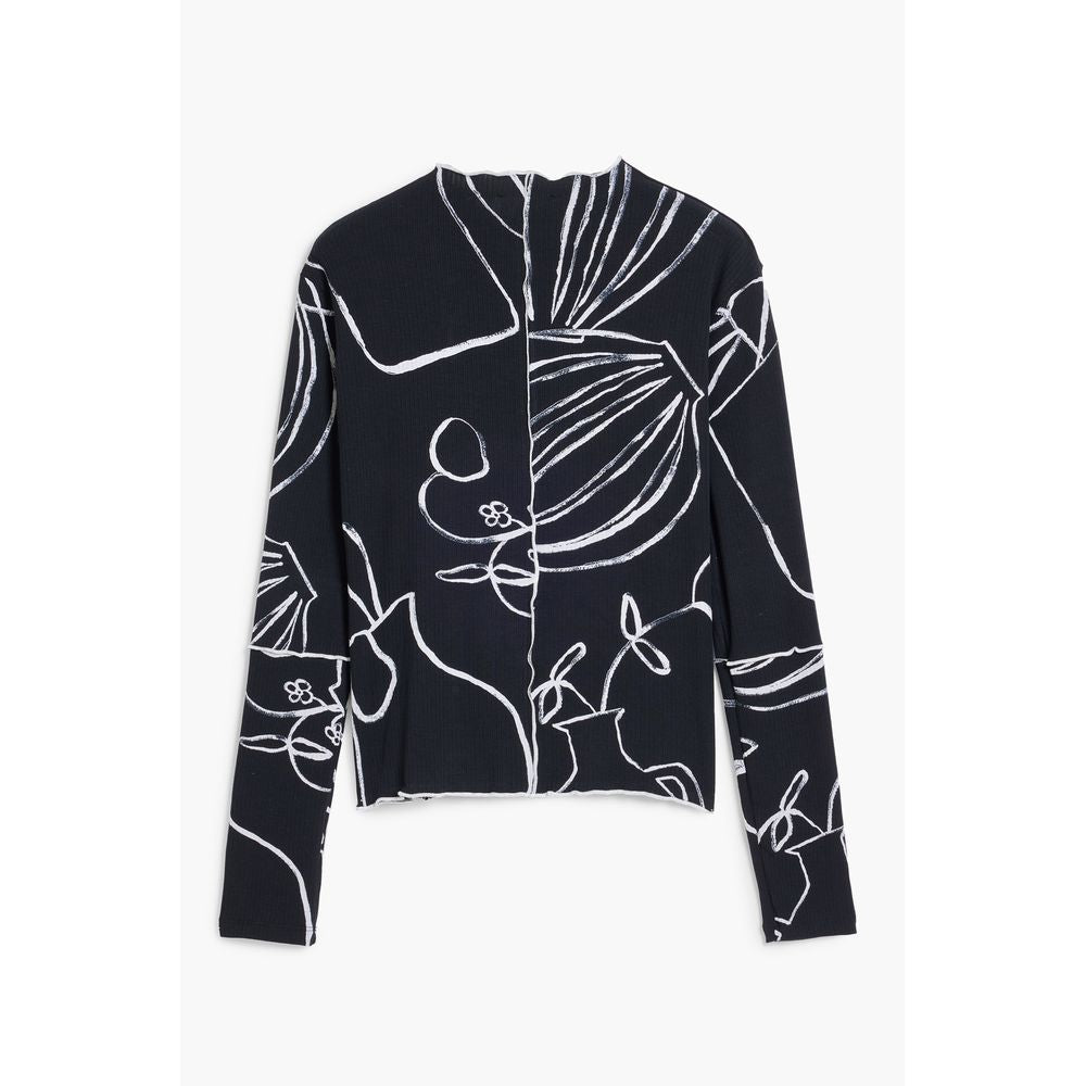 Desigual Black Elastane T-Shirt