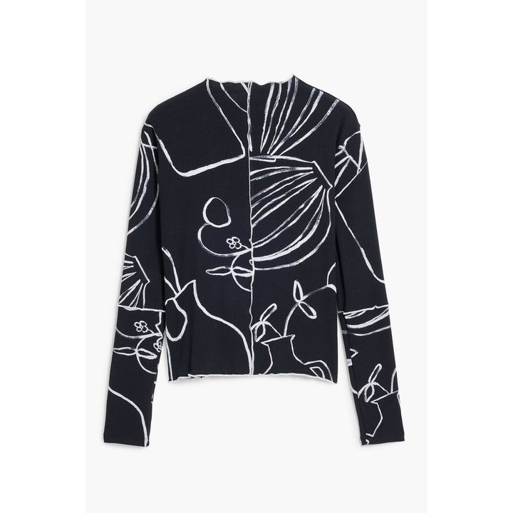 Desigual Black Elastane T-Shirt