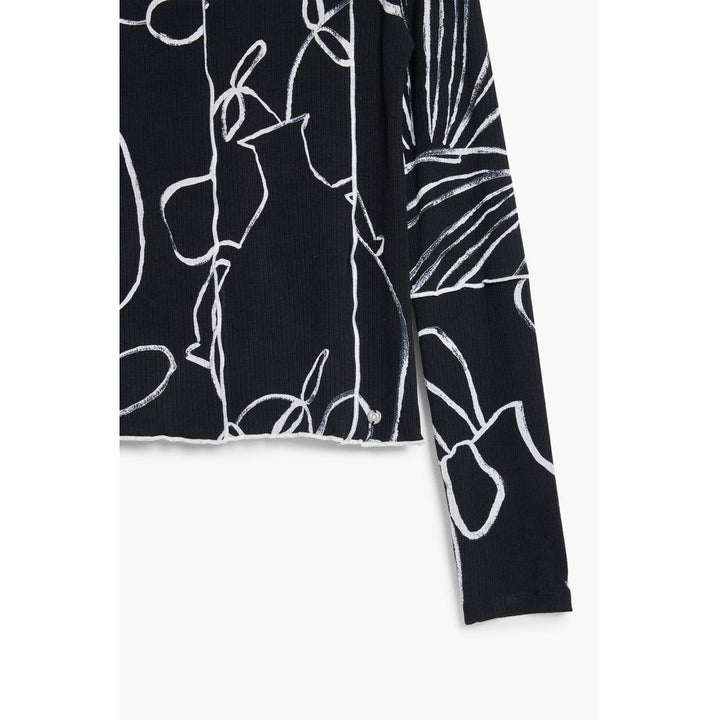 Desigual Black Elastane T-Shirt