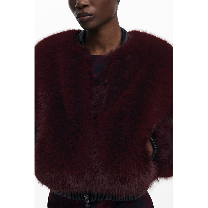 Desigual Red Polyester Women Jacket