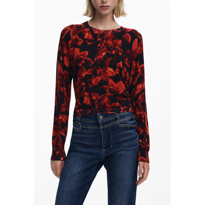Desigual Black Viscose Sweater