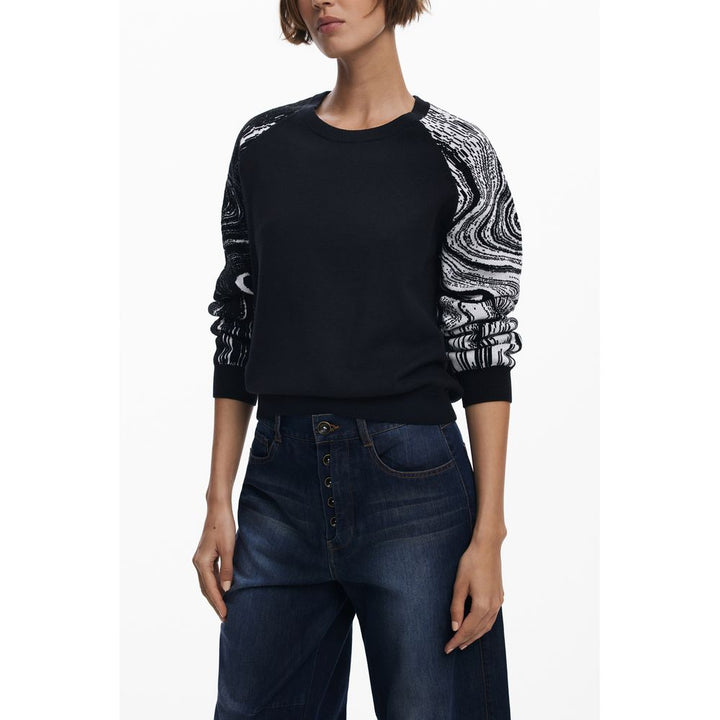 Desigual Black Polyester Sweater