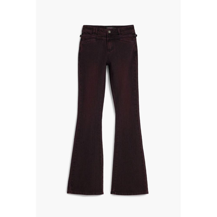Desigual Purple Cotton Jeans Denim