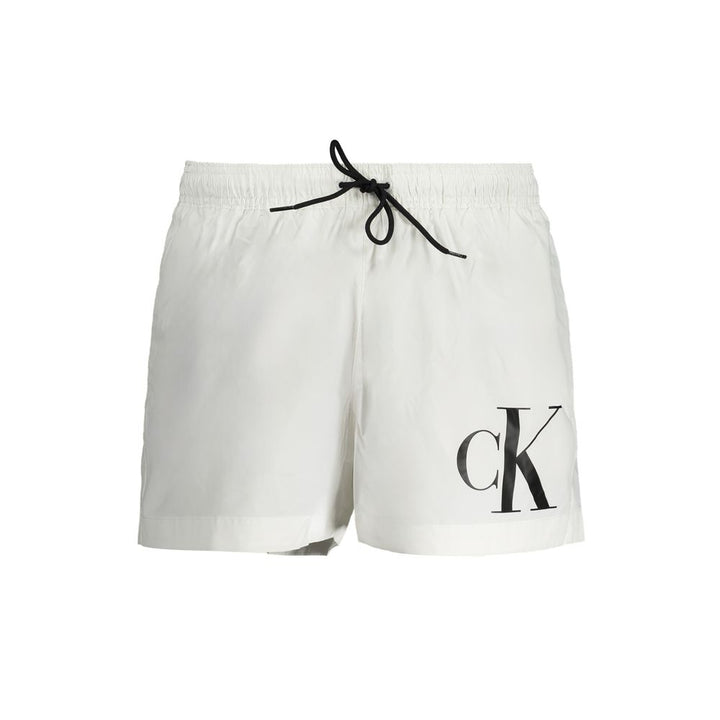 Calvin Klein White Polyester Swimwear