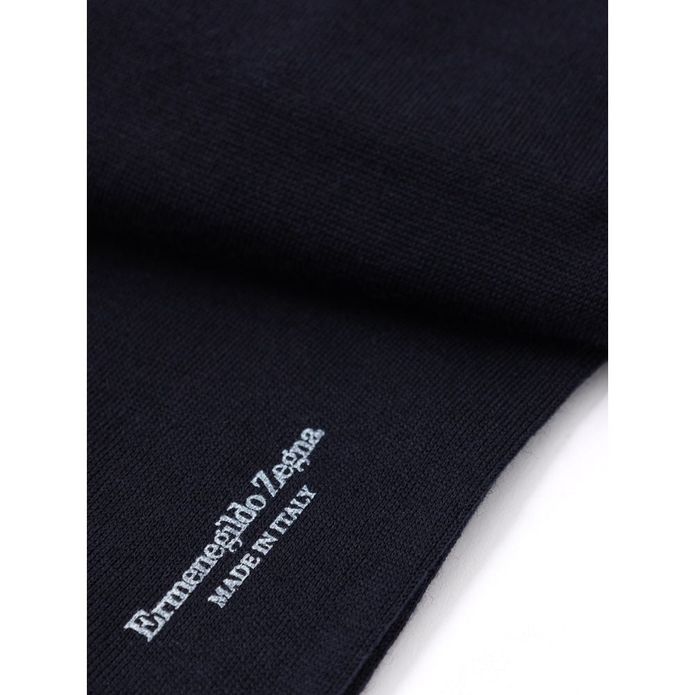 ZEGNA Blue Wool Sock
