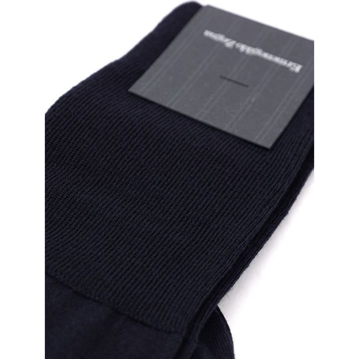 ZEGNA Blue Wool Sock