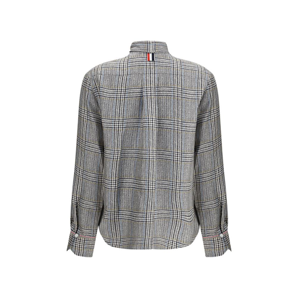 Thom Browne Hunting Tweed Silk Twill Shirt