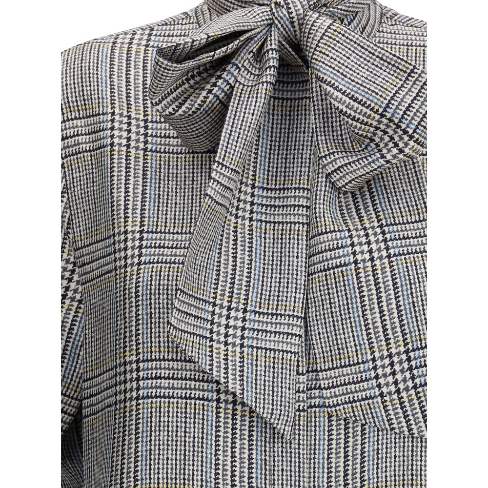 Thom Browne Hunting Tweed Silk Twill Shirt