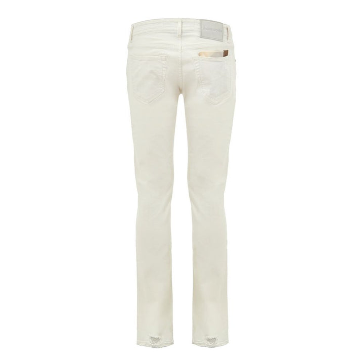 Jacob Cohen White Cotton Skinny Jean