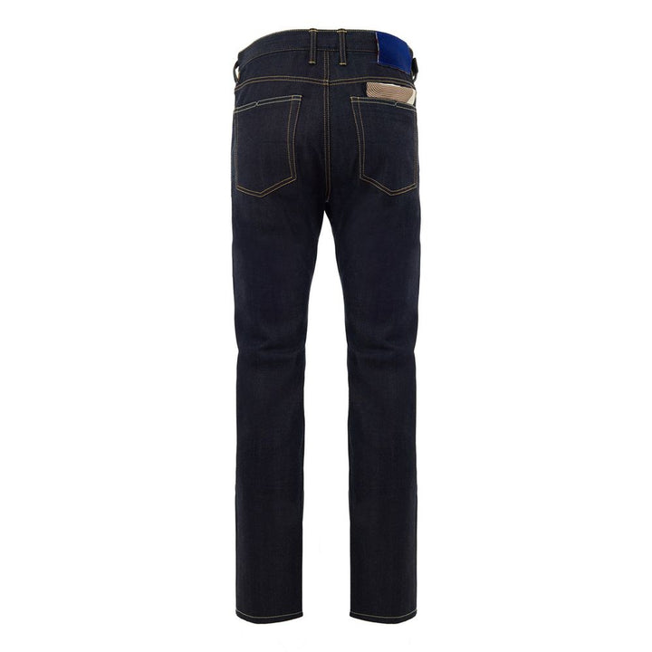 Jacob Cohen Blue Polyester Tapered Jean