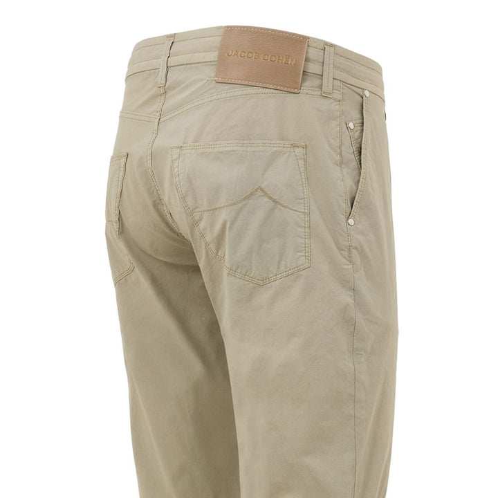 Jacob Cohen Beige Cotton Casual Pant