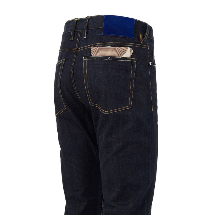 Jacob Cohen Blue Polyester Tapered Jean