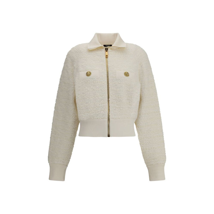 Balmain Tweed Bomber Jacket