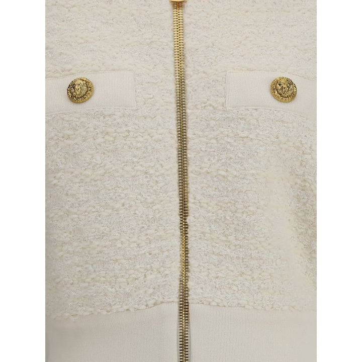 Balmain Tweed Bomber Jacket