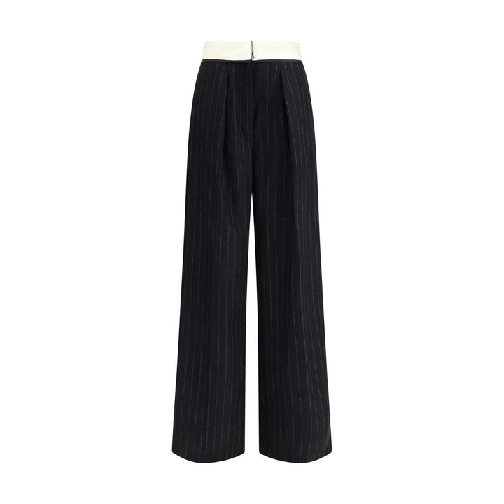 Forte_Forte Sartorial high-waisted pinstripe wool-blend Trousers