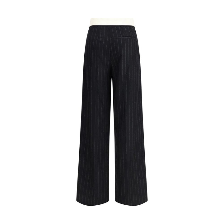 Forte_Forte Sartorial high-waisted pinstripe wool-blend Trousers