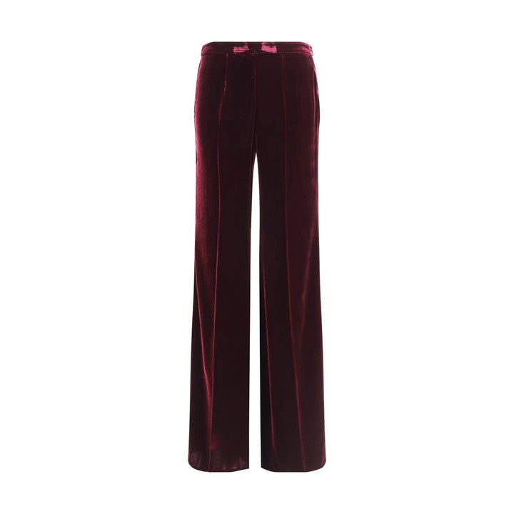 Forte_Forte Flared Trousers in smooth Velvet