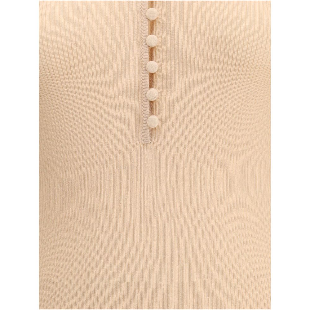 Chloé Merino Wool Henley Sweater