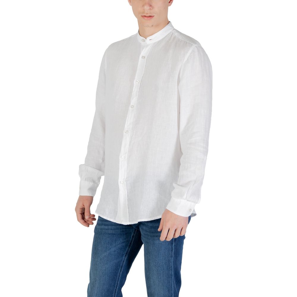 Hugo Boss White Linen Shirt