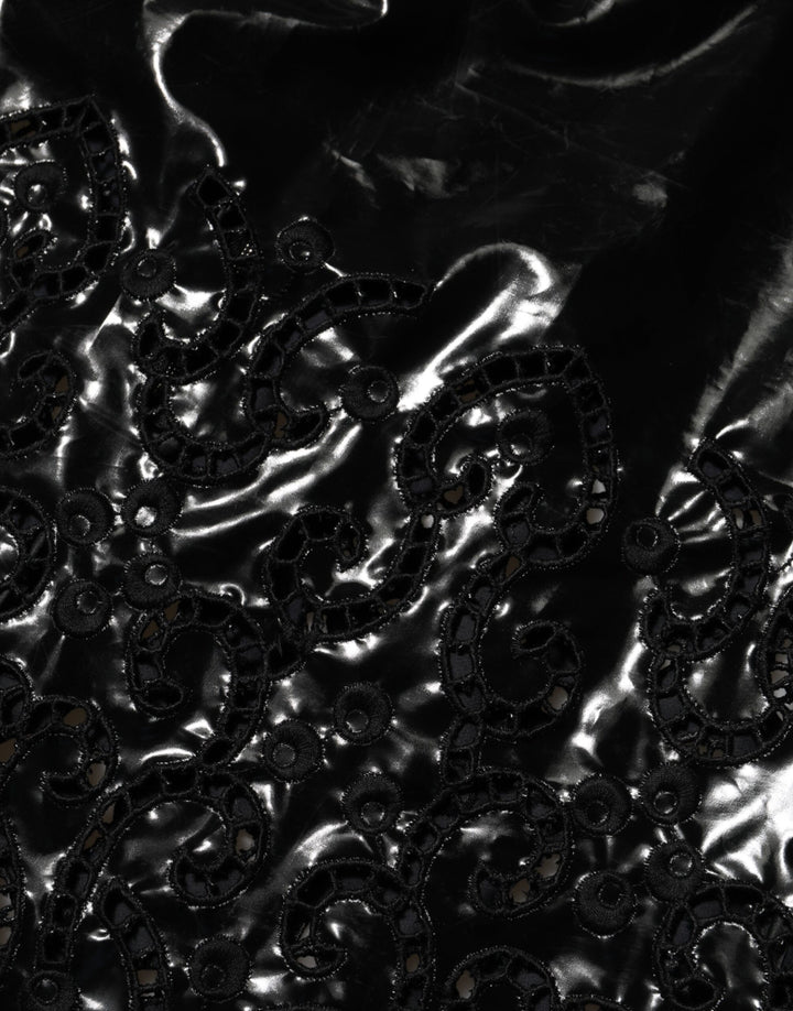 Dolce & Gabbana Black Cut Out A-line Sheath Mini Dress