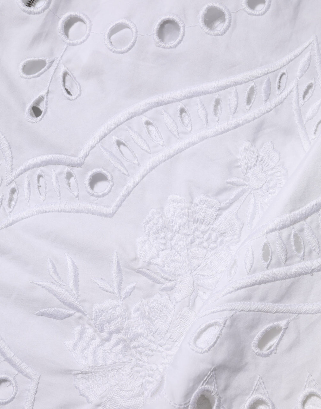 Dolce & Gabbana White Cut Out A-line Sheath Mini Dress