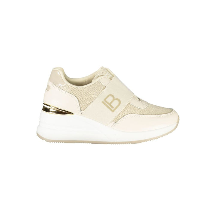 Laura Biagiotti Beige Polyester Women Sneaker