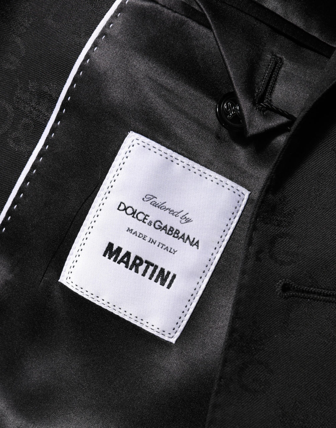 Dolce & Gabbana Black MARTINI 2 Buttons Suit Jacket Blazer